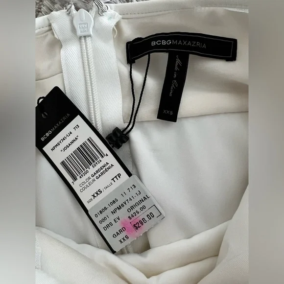 NWT BCBGMaxAzria “Josanna” White Lace Mini Dress 🤍 - Picture 15 of 16